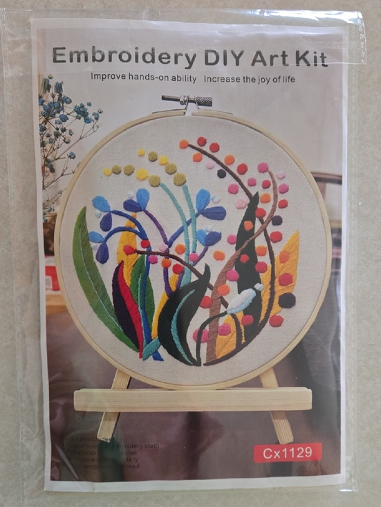 unknown source Other - DIY Floral Embroidery Art Kit Cx1129 Arts & Crafts